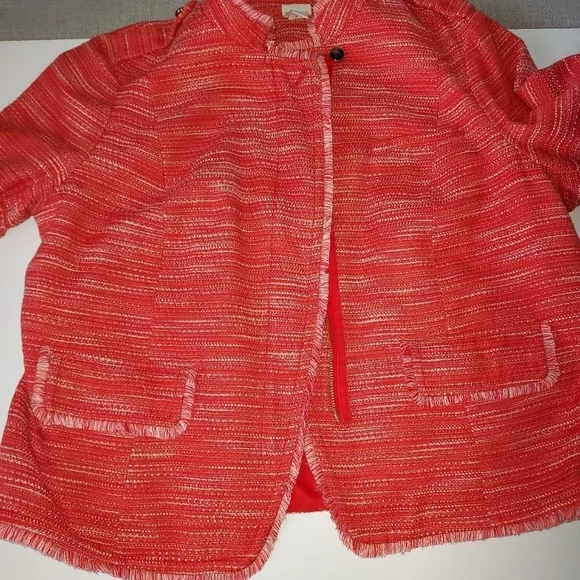 Chico's textured jacket Sz-3 - Picture 8 of 12
